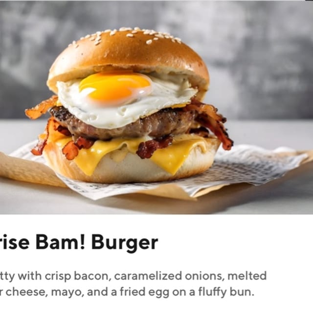 Sunrise Bam! Burger.