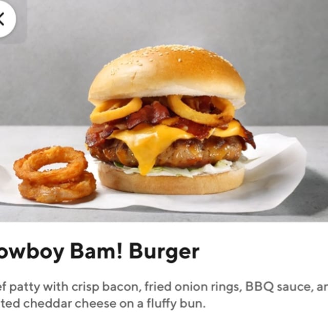 Cowboy Bam!  Burger.